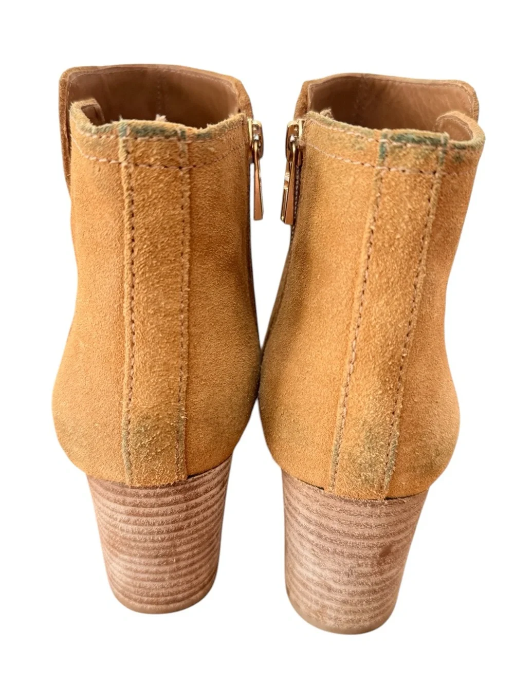 All Leather Tory Burch Tan Suede Ankle Boots Size 9.5